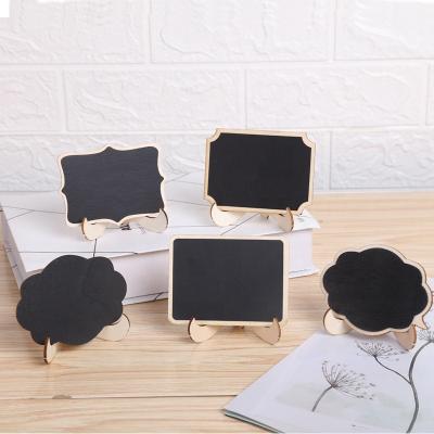 China Rural Creative Diy Message Tag Small Wooden Blackboard Home Decoration for sale