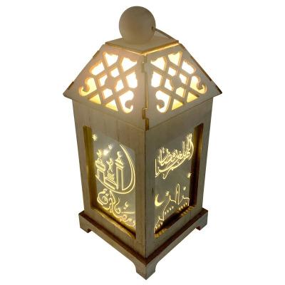 China Arabic Hot Products For Selling Online Ramadan Festival Log Hollow Wind Lantern for sale