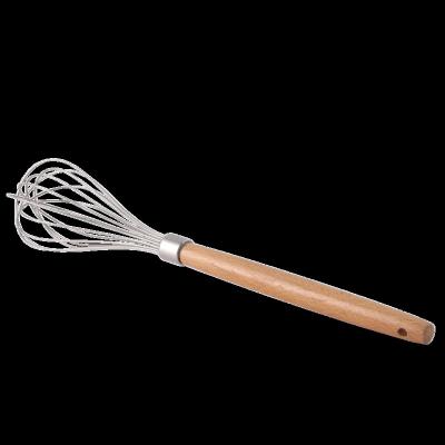 China Viable Manual Wooden Handle Mixer Kitchen Instruments Egg Kitchen Pastry Cream Stirring Baking Tools Beat Egg Beater for sale