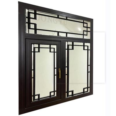 China 2022 Windproof Glazed Aluminum Clad Tower Casement Windows Tilt View Aluminum Casement Windows for sale