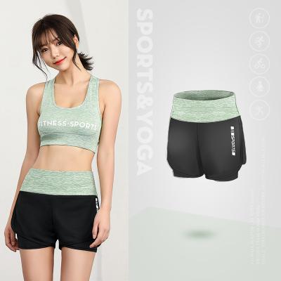 China Breathable Newly Arrived Sports Waist Shorts Women Running Gym Quick-Drying Yoga Tights Tops for sale