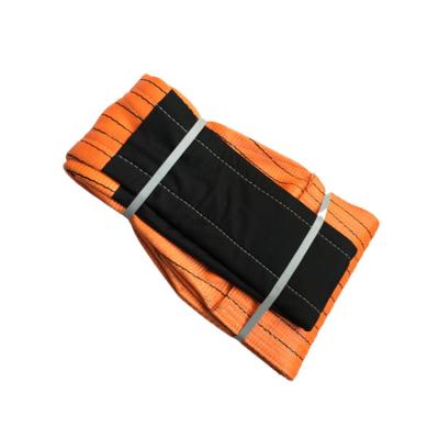 China Custom printed logo 2t 50mm width polyester webbing sling belt for goods/car lifting tow strap for lifting sling for sale