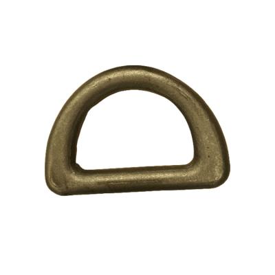 China ALLOY Light Gold D Ring Connecting Buckles Metal Hardware Good Quality Metal Strap D Clip for sale