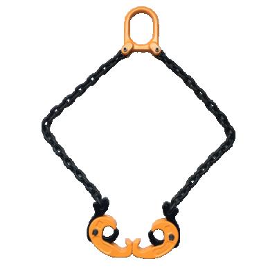 China Steel Barrel Lifting SL Type 1 Ton Drum Lifter Grab Two Double Legs Oil Drum Chain Sling For Drum Handling Equipment for sale