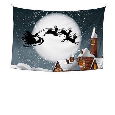 China Minimalist Background Cloth Fireplace Home Bedroom RSH Christmas Santa Claus Halloween Nordic Tapestry for sale