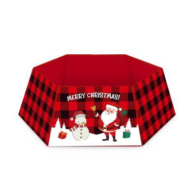 China 2021 New Nonwoven Fabric Christmas Tree Skirt Border Christmas Supplies Christmas Tree Bottom Decorative Border for sale