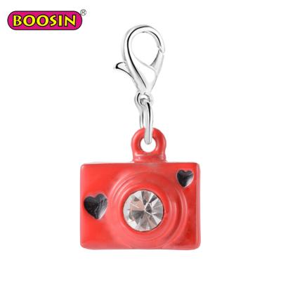 China ALLOY Enamel Crystal Charm For Jewelry Hidden Camera Necklace Women Pendant for sale