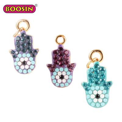 China Baby Crystal Necklace Palm Fantasy Magic Eyes ALLOY Fashion Color Mind Crystal Pendant for sale