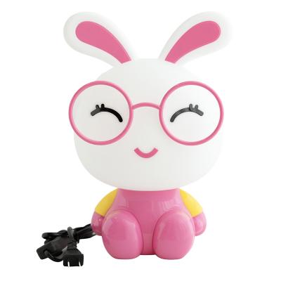 China Cute Cartoon Cartoon Kids Gifts Led Decorative Lamp Energy Saving Plug-in Light ABS Plastic Rabbit Bunny Table Night Light for sale