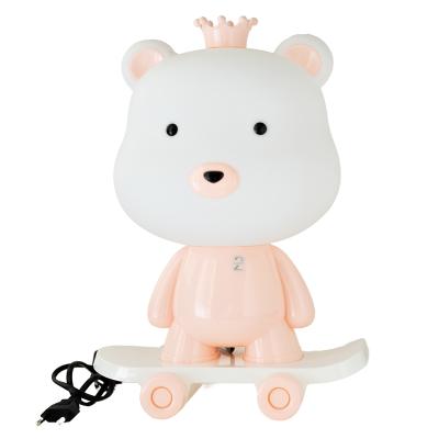 China Eco-friendly One-touch Switch Novelty USB Bear Baby Kids Gift Lamp Creative Factory Price Sleeping Plastic Night Light for sale