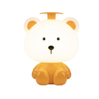 China Modern Creative Cute Kawaii Child Room Led Night Light Usb Plug Bedroom Bedside Table Lamp Led Big Bear Infant Night Light for sale