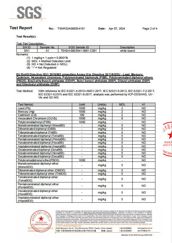 检测报告 - Qingdao Catilan New Materials Technology Co., Ltd.