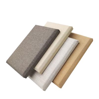 China 25mm  / 50mm Fabric Acoustic Panel Polyester Fiber Fabric Wrapped Sound Panels For Gym for sale