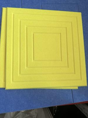 China Polyester Fiber Carved Wall Soundproof Foam Acoustic Sound Proofing Boards for sale