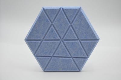 China Customized PET Hexagon Acoustic Panel Noise Reduction For Commercial Spaces for sale