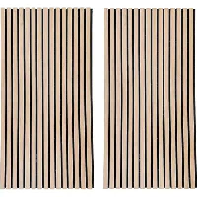 China Sound Absorbing MDF Wood Akupanel Soundproof Slat Wall Acoustic Panel Customizable for sale