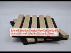 Sound insulation interior New Design board slats wood wall panelling acoustic Panels