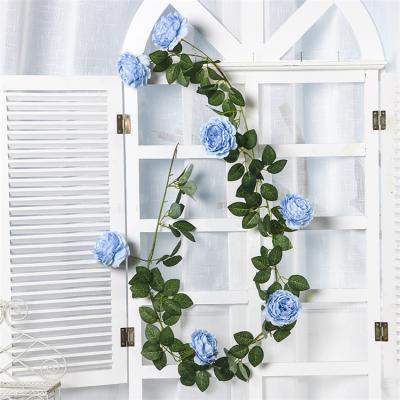 China Environmental Friendly Hot Selling Artificial Peony Flower Vine For Shop Home Party Garden Fence Decoration for sale