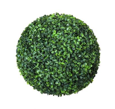 China Environmental Friendly New Products Factory Plastic Artificial Grass Balls, Indoor Outdoor Ceiling Decoration Hanging Grass Topiary Ball for sale