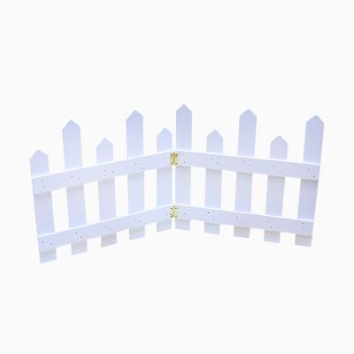 China Easily Assembled Solid Wood White Fence Fence Garden Decoration Ornaments Railing Layout for sale