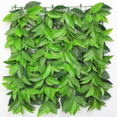 China Sunsproof Orange Artificial Wall Panel 50*50cm Wall Factory Artificial Lawn Leaf Manufacturers China Exterior for sale