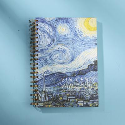 China Spiral Custom Printing 2023 Hardcover A5 Spiral Paper Notebook for sale