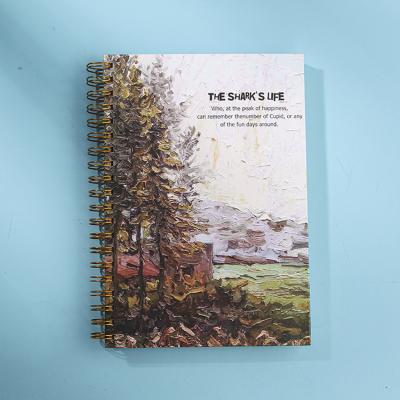 China Spiral Custom Size Stone Paper Exercise Book Notepad Writing Notebook for sale