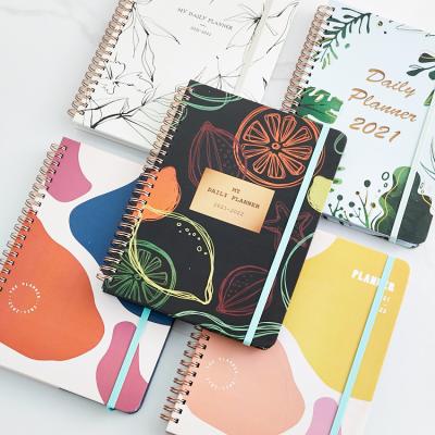 China Spiral Customizable Printing Spiral Daily Supplies Wholesale Diary Journal Hardcover 2023 Planner Notebook for sale