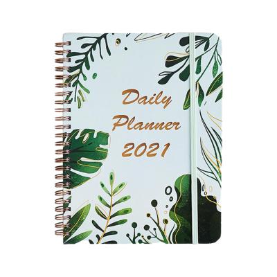 China Spiral 2022 2023 Cheap Printed Daily Weekly Monthly luxury hardcover school Planner Spiral custom notebooks for sale