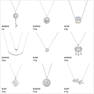 China Cute Factory Wholesale New Haoqi Jewelry 925 Sterling Silver Chinese characteristics Necklace For Holiday gifts for sale