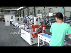 toilet paper machine with band saw and semi auto packing machine multi rolls