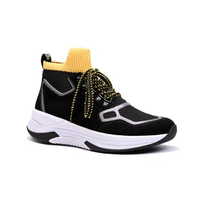 China Fashion Trend High Quality Custom Original Men's Sport Shoes Black Leather Sneakers for sale