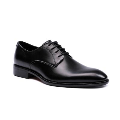 China Deodorization Designer Brand Custom Mens Luxury Black Wedding Dress Derby Shoes for sale