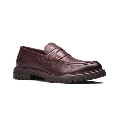 China Luxury High Quality Deodorization Men Slip On Genuine Leather Loafer Casual Shoes for sale