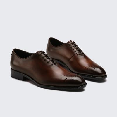 China High Quality Deodorization Original Brown Formal Leather Office Oxford Shoes For Men for sale