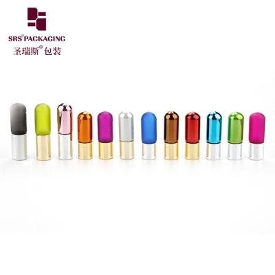 China Mini Glass Perfume Roller Bottle 3ml Electroplating Orange Cosmetic Customized for sale