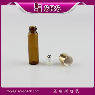 China garrafa de vidro do âmbar da garrafa 5ml da bola de rolo do fabricante à venda