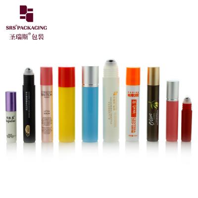 China Smooth Surface 20ml Round Cylinder PP Plastic Roll On Bottle For Eye Care Serum for sale