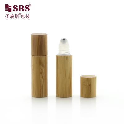 China BPP(S)-5ML Oil Blends Empty Roller Bottle With Bamboo Outer Pp Inner SS Ball for sale