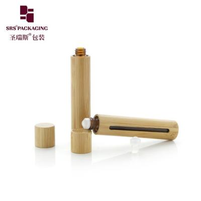 China BG(G)-10ML UV Proof Essential Oil Roller Ball Bottle Bamboo Outer Shield From Sunlight Glass Ball Perfume Cologne à venda