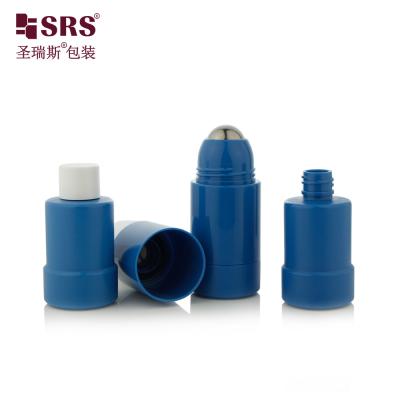 China RPPE(P)-50ML Dark Blue Refillable Roll On Bottle For Muscle Soothing Gel for sale