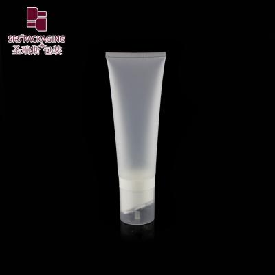 China Traslucent Matt Cosmetic Plastic Tube Squeezable D40mm For Stretch Mark Reducer Gel for sale