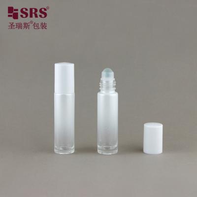 China BLPM-10ML Mini Perfume Sample Glass Ball Bottle White Gradient Coating for sale