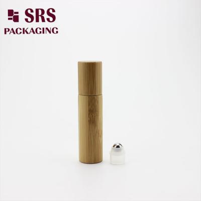 China SRS 10ml Bamboo Roll On Bottle Plastic Perfume Roll On Bottle for sale