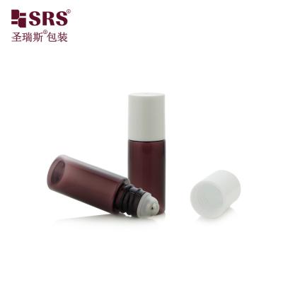 China PET18-15ml 20ml PET PCR Plastic Roller Bottle Custom Translucent Purple Colored for sale