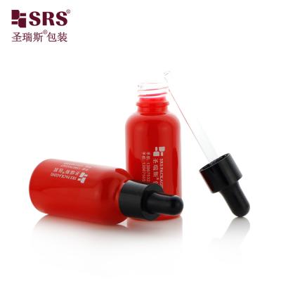 China Skincare Essential Oil Dropper Bottles Cylindrical With Round Shoulder for sale