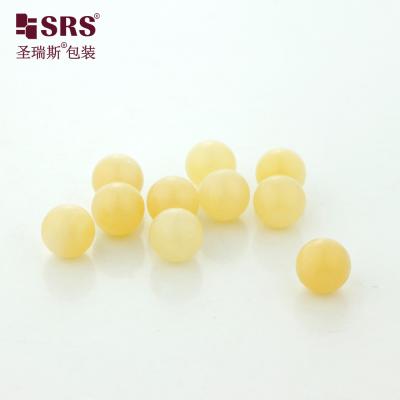 China Yellow Jade Crystal Gemstone Roller Ball 10mm for Essential Oil Bottle for sale