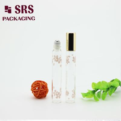 China SRS 10ml transparent color glass roll on bottle for essential oil for sale