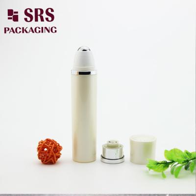 China Luxury Eye Cream Roller Ball Bottle Pearl White Color 30ml for sale