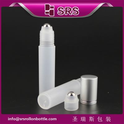 China SRS high good plastic frost color 10ml roll on bottle for perfume for sale